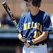 Chelsea senior Jarred Scheese smiles after a pitch while batting during their quarter final match up against St. Joseph at Ray Fisher Stadium on Tuesday. Melanie Maxwell I AnnArbor.com